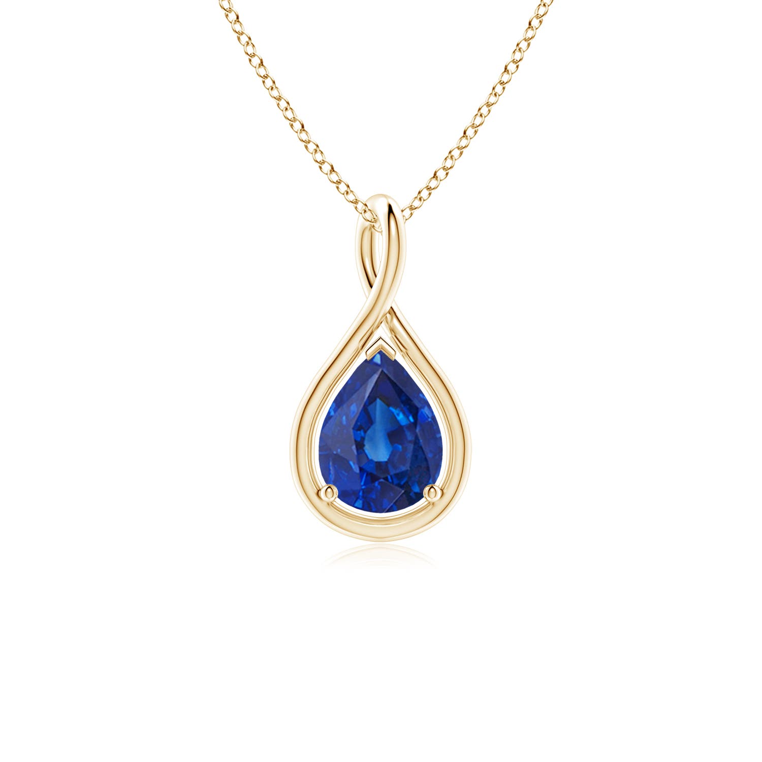 AAA - Blue Sapphire / 1.15 CT / 18 KT Yellow Gold