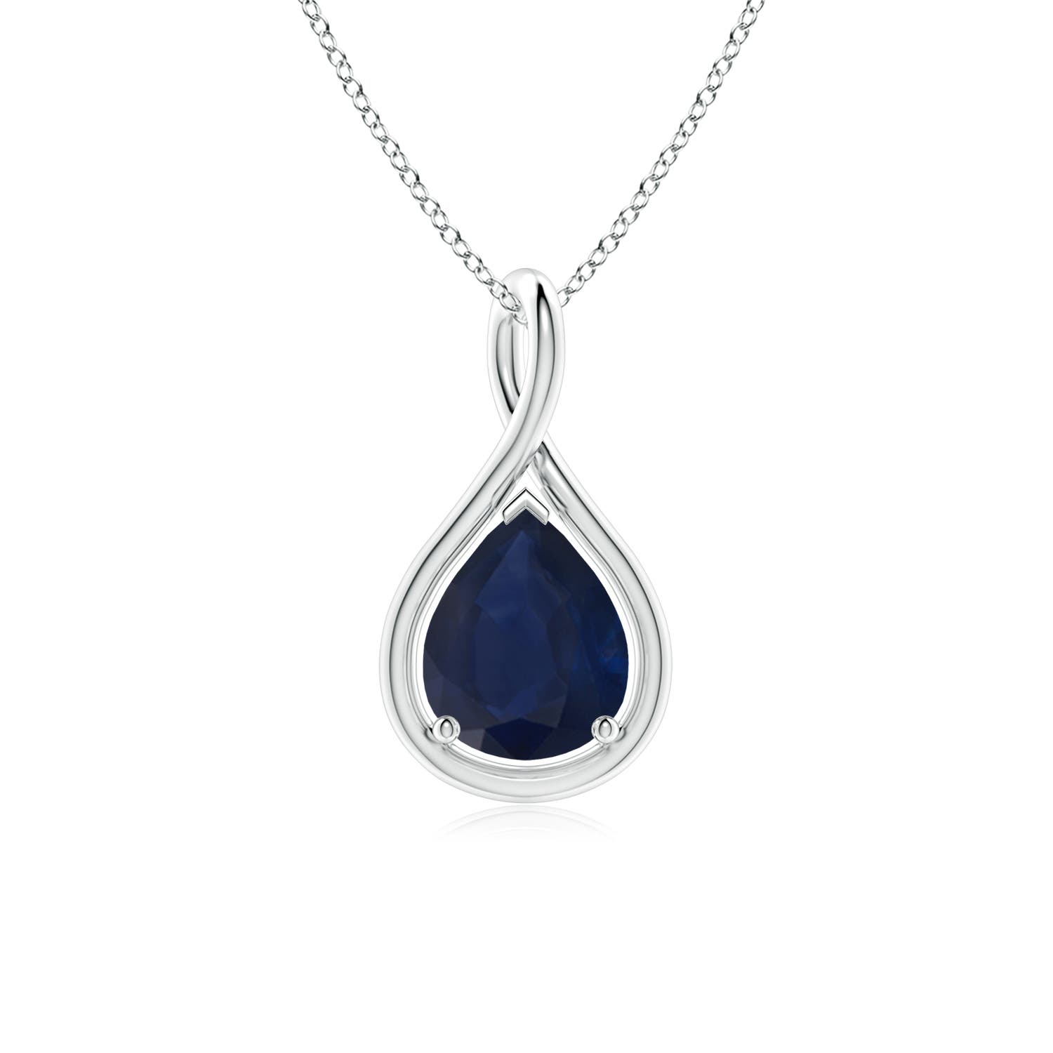 A - Blue Sapphire / 1.75 CT / 18 KT White Gold