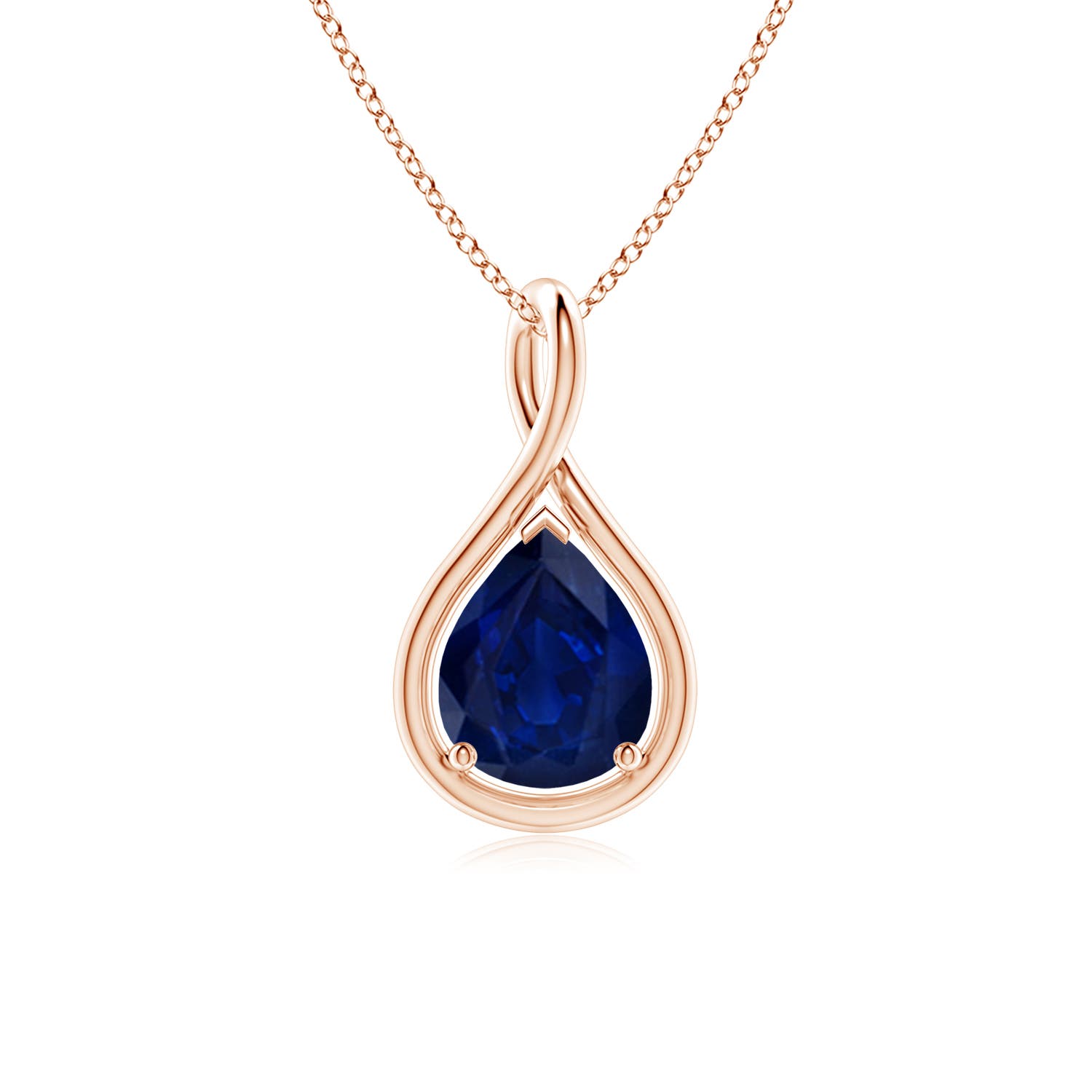 AA - Blue Sapphire / 1.75 CT / 18 KT Rose Gold