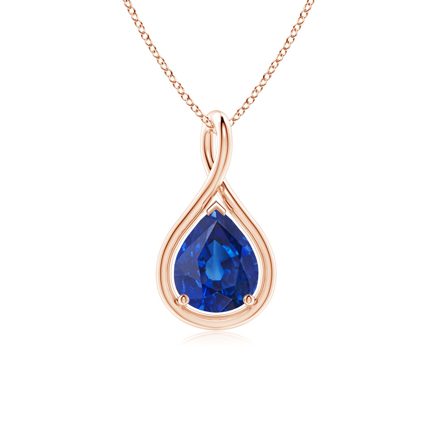 AAA - Blue Sapphire / 1.75 CT / 18 KT Rose Gold