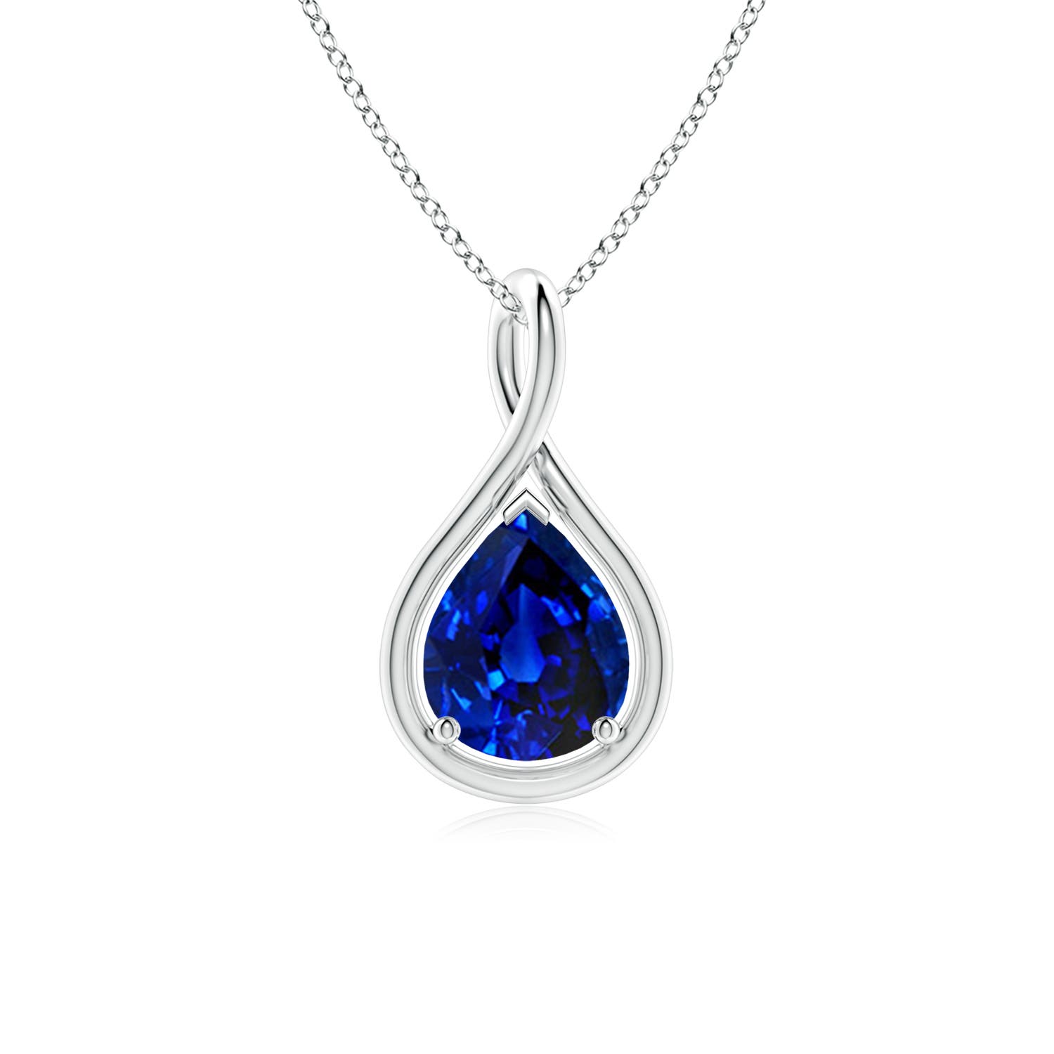 AAAA - Blue Sapphire / 1.75 CT / 18 KT White Gold