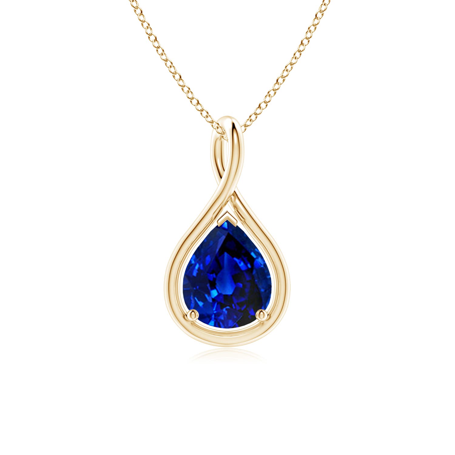 AAAA - Blue Sapphire / 1.75 CT / 18 KT Yellow Gold