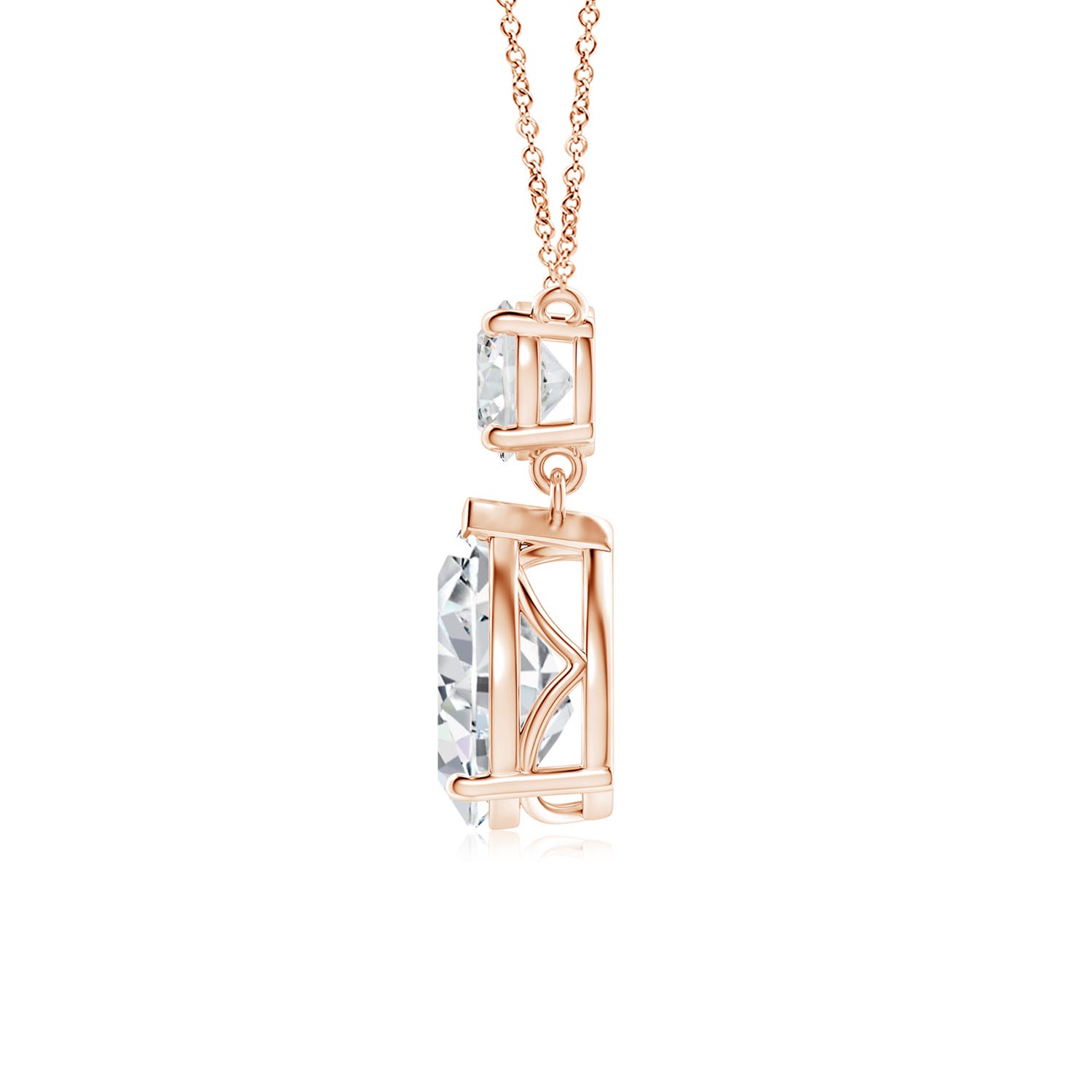 H, SI2 / 2.5 CT / 18 KT Rose Gold