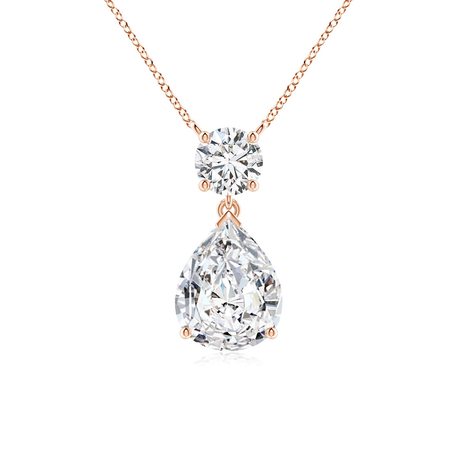 H, SI2 / 2.5 CT / 14 KT Rose Gold