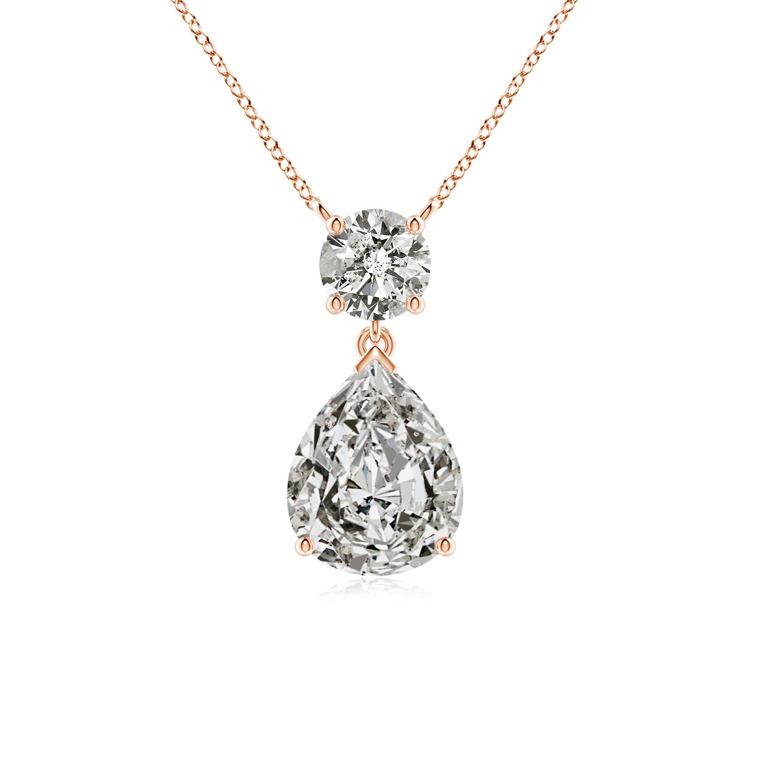 K, I3 / 2.5 CT / 14 KT Rose Gold