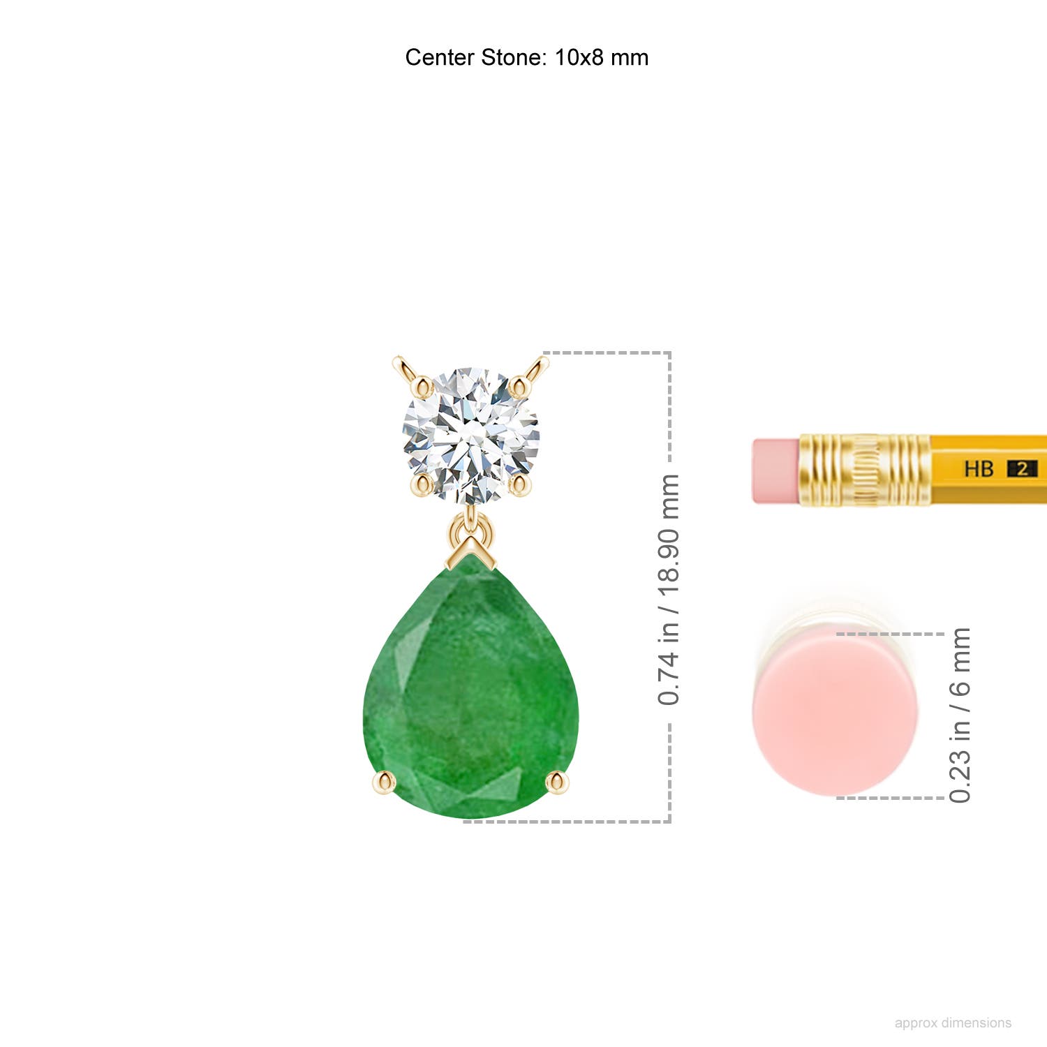 A - Emerald / 3 CT / 18 KT Yellow Gold