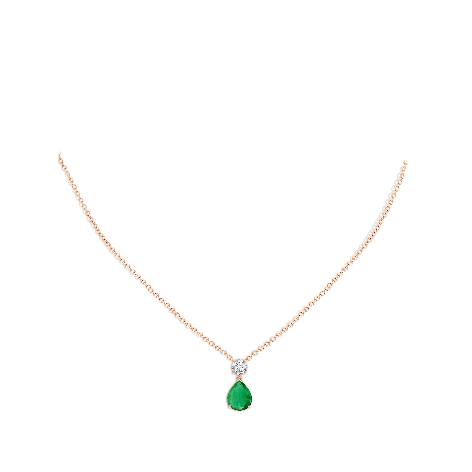 AA - Emerald / 3 CT / 18 KT Rose Gold