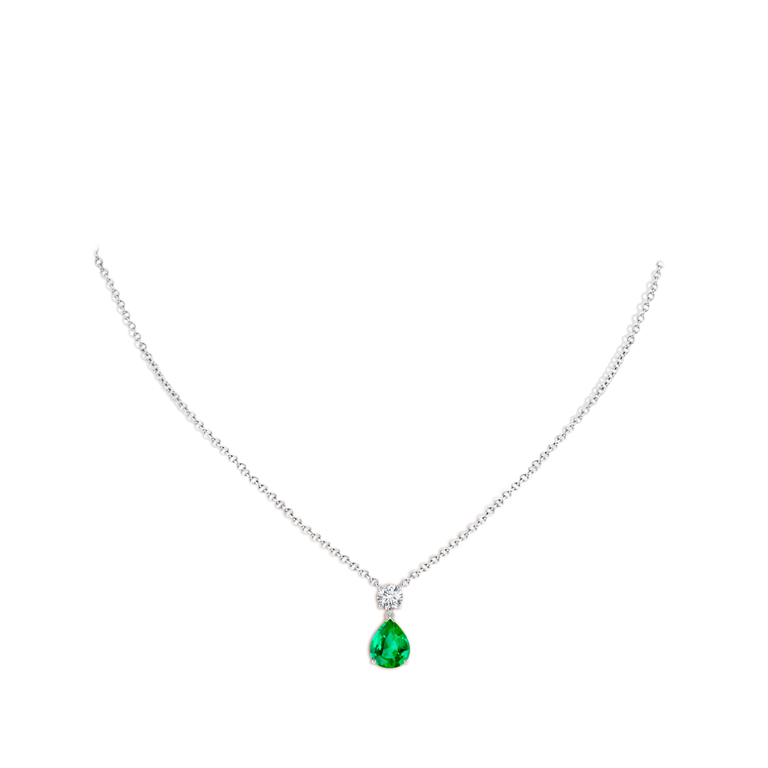 AAA - Emerald / 3 CT / 18 KT White Gold