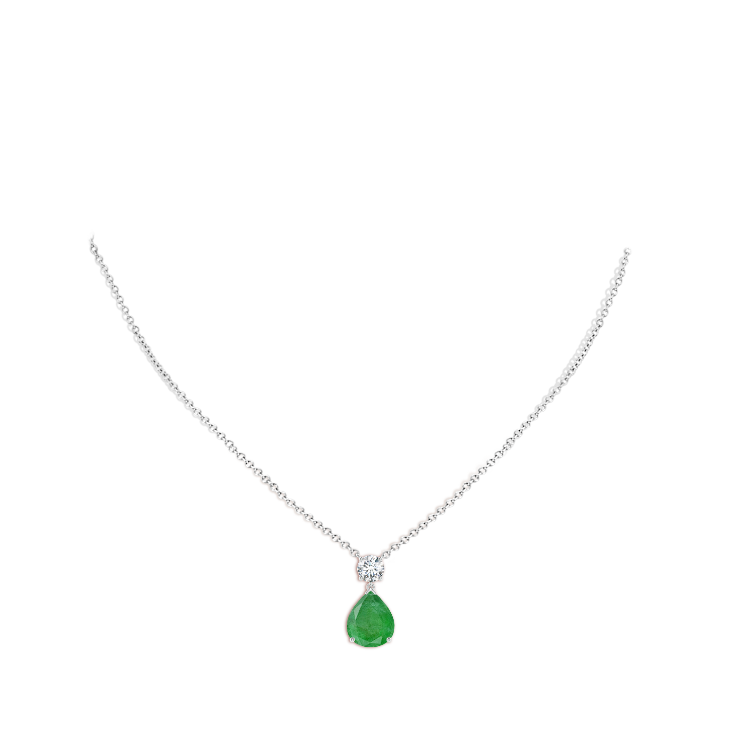 A - Emerald / 5.21 CT / 14 KT White Gold