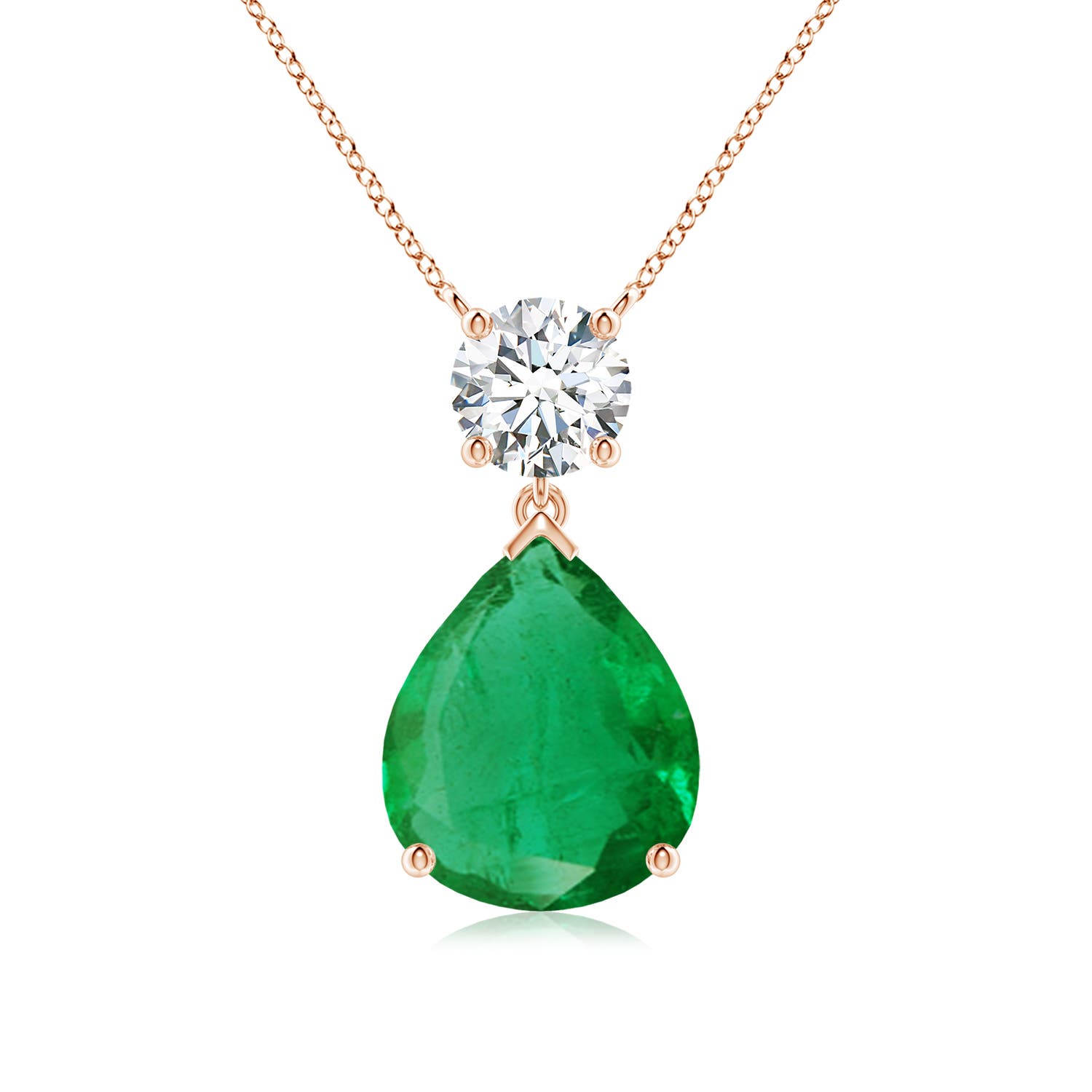 AA - Emerald / 5.21 CT / 14 KT Rose Gold