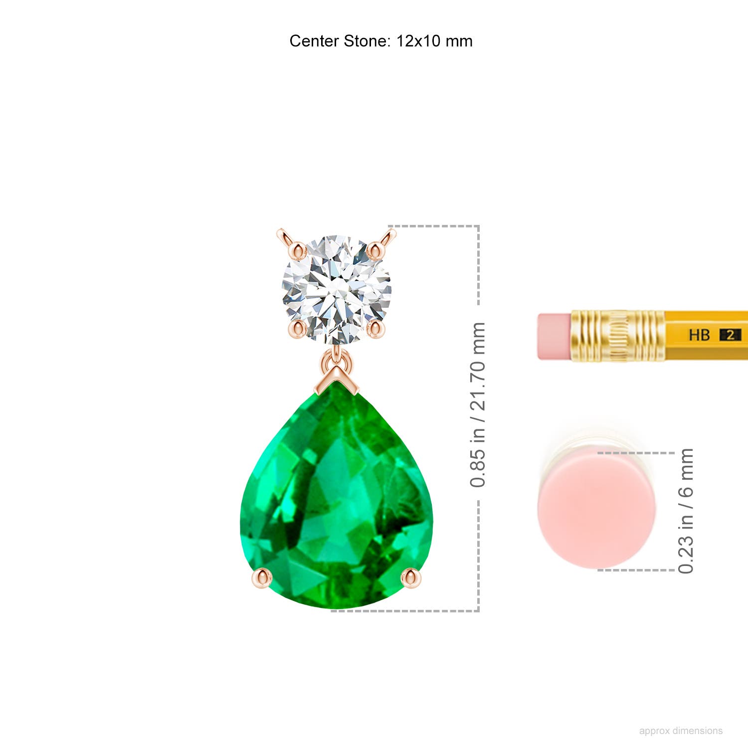 AAA - Emerald / 5.21 CT / 18 KT Rose Gold