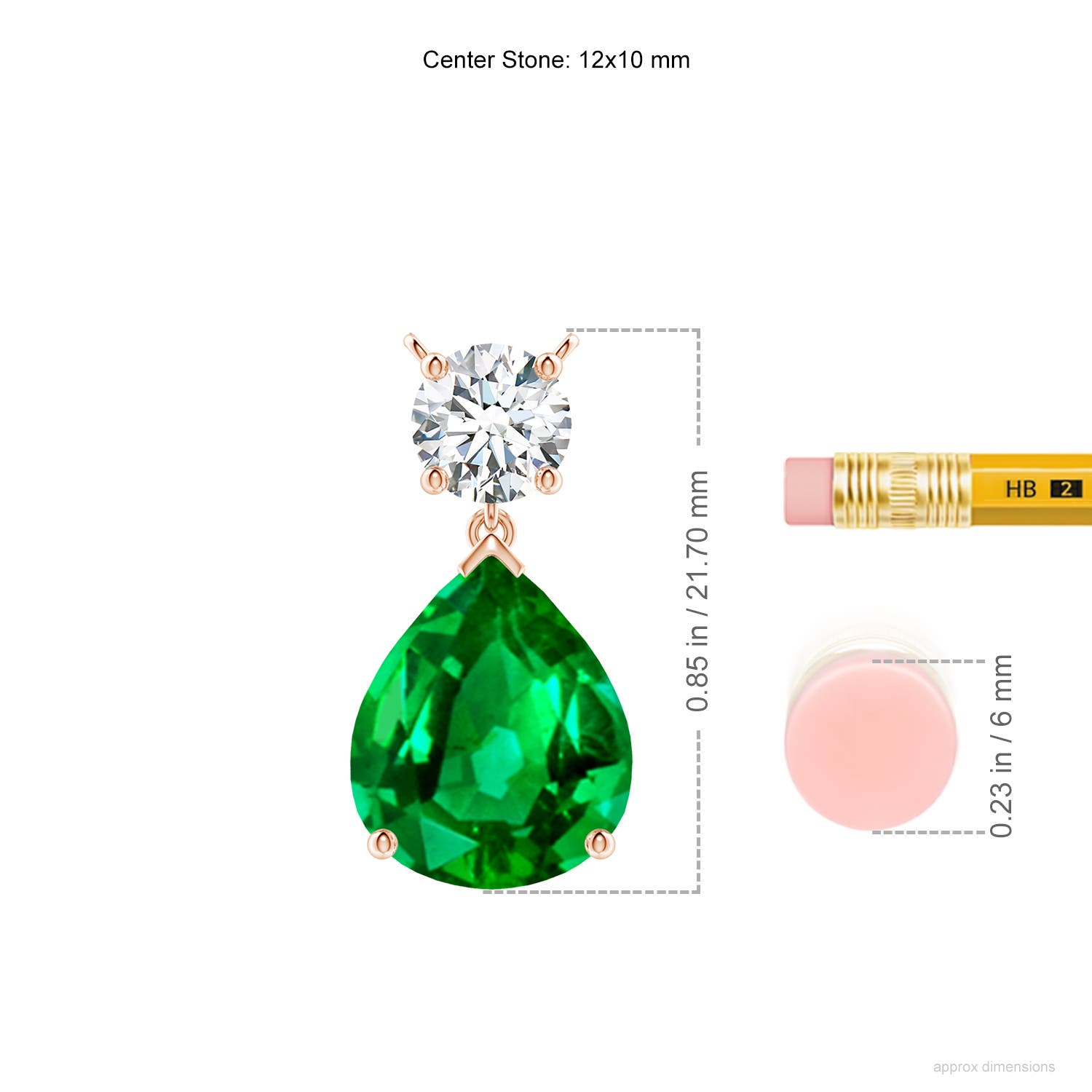 AAAA - Emerald / 5.21 CT / 18 KT Rose Gold