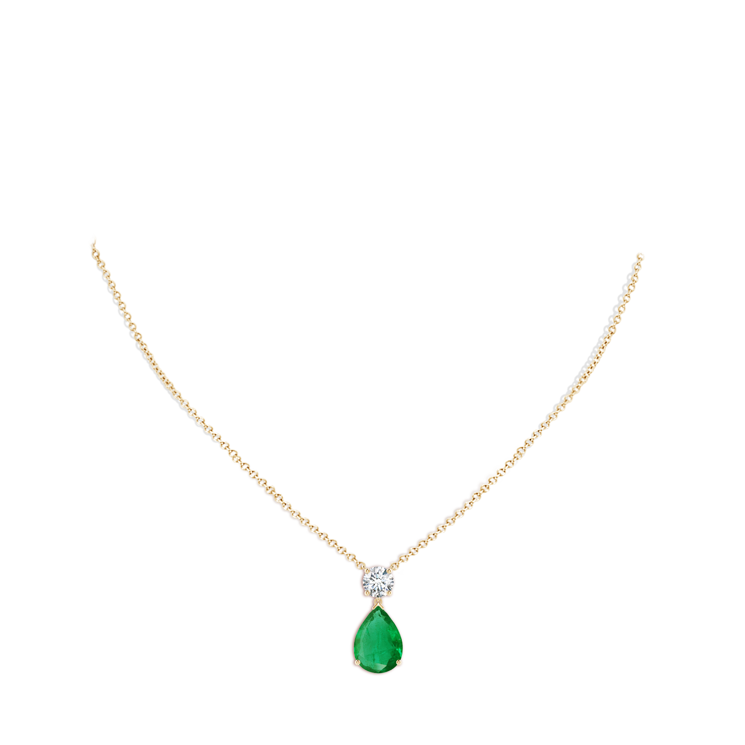 AA - Emerald / 7.6 CT / 14 KT Yellow Gold