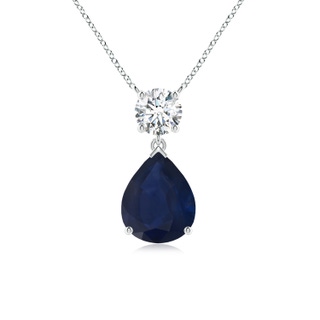 Pear A Blue Sapphire