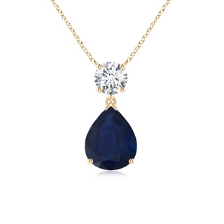 Pear A Blue Sapphire