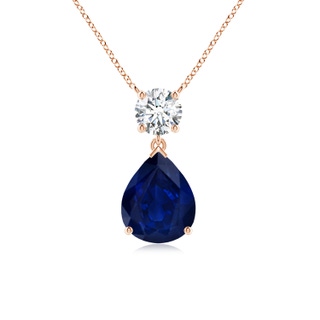Pear AA Blue Sapphire