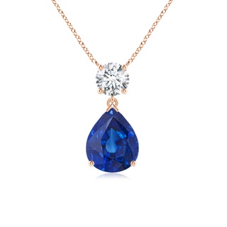 Pear AAA Blue Sapphire