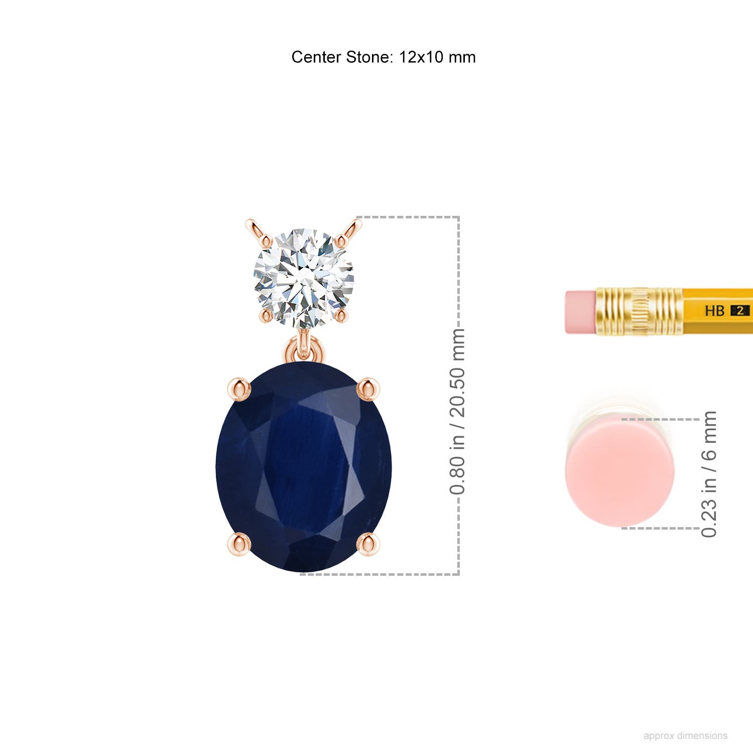 A - Blue Sapphire / 5.46 CT / 18 KT Rose Gold