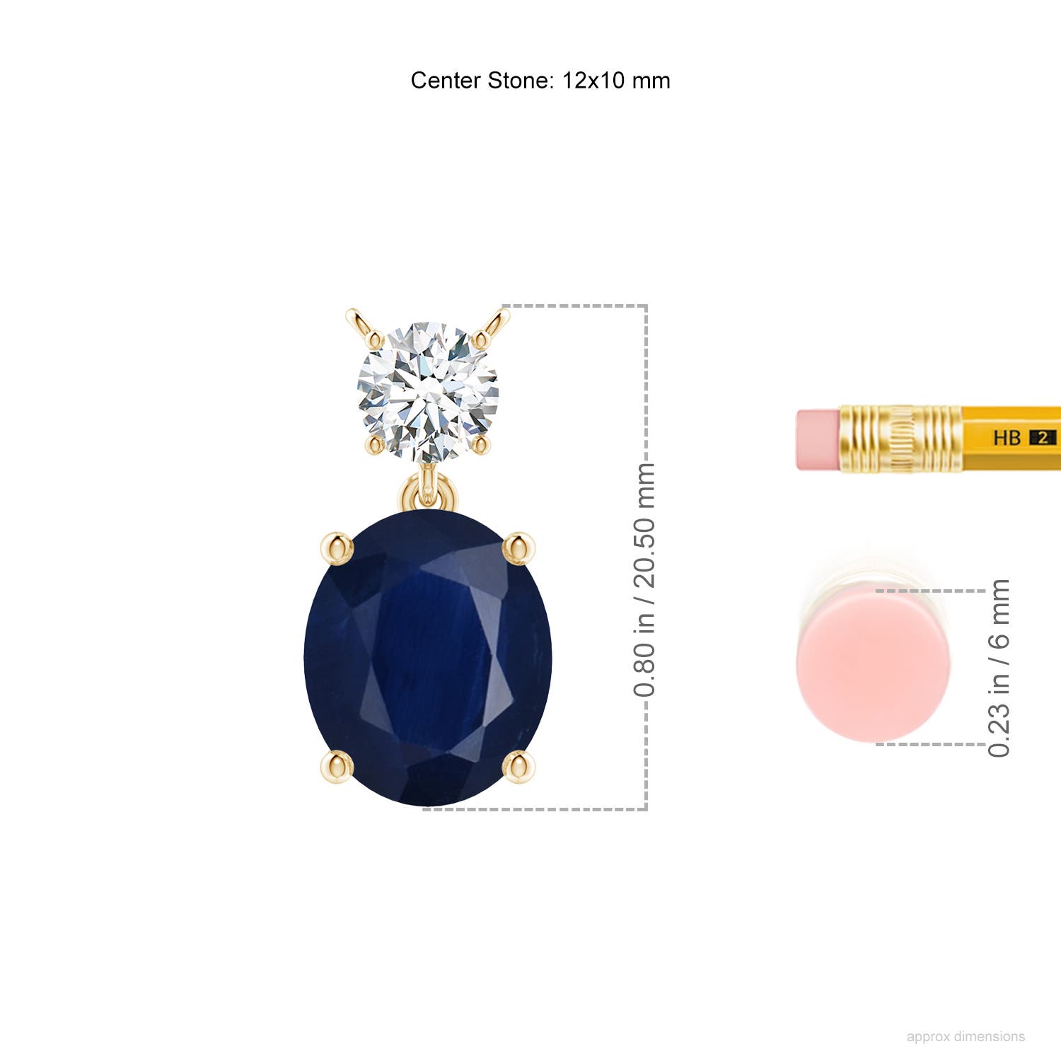 A - Blue Sapphire / 5.46 CT / 18 KT Yellow Gold