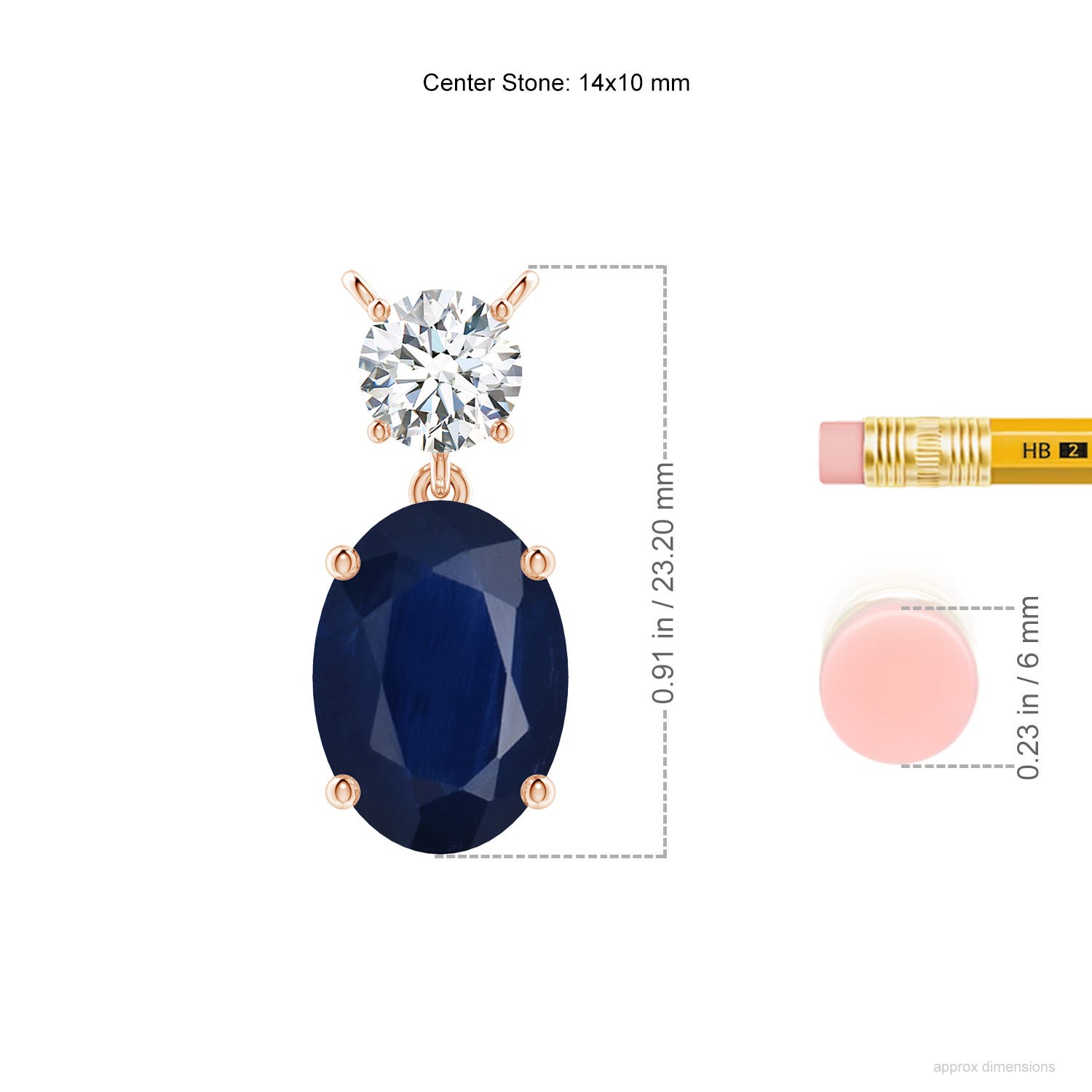 A - Blue Sapphire / 7.75 CT / 18 KT Rose Gold