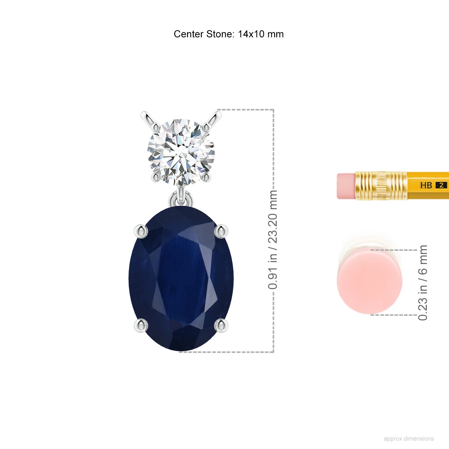 A - Blue Sapphire / 7.75 CT / 18 KT White Gold