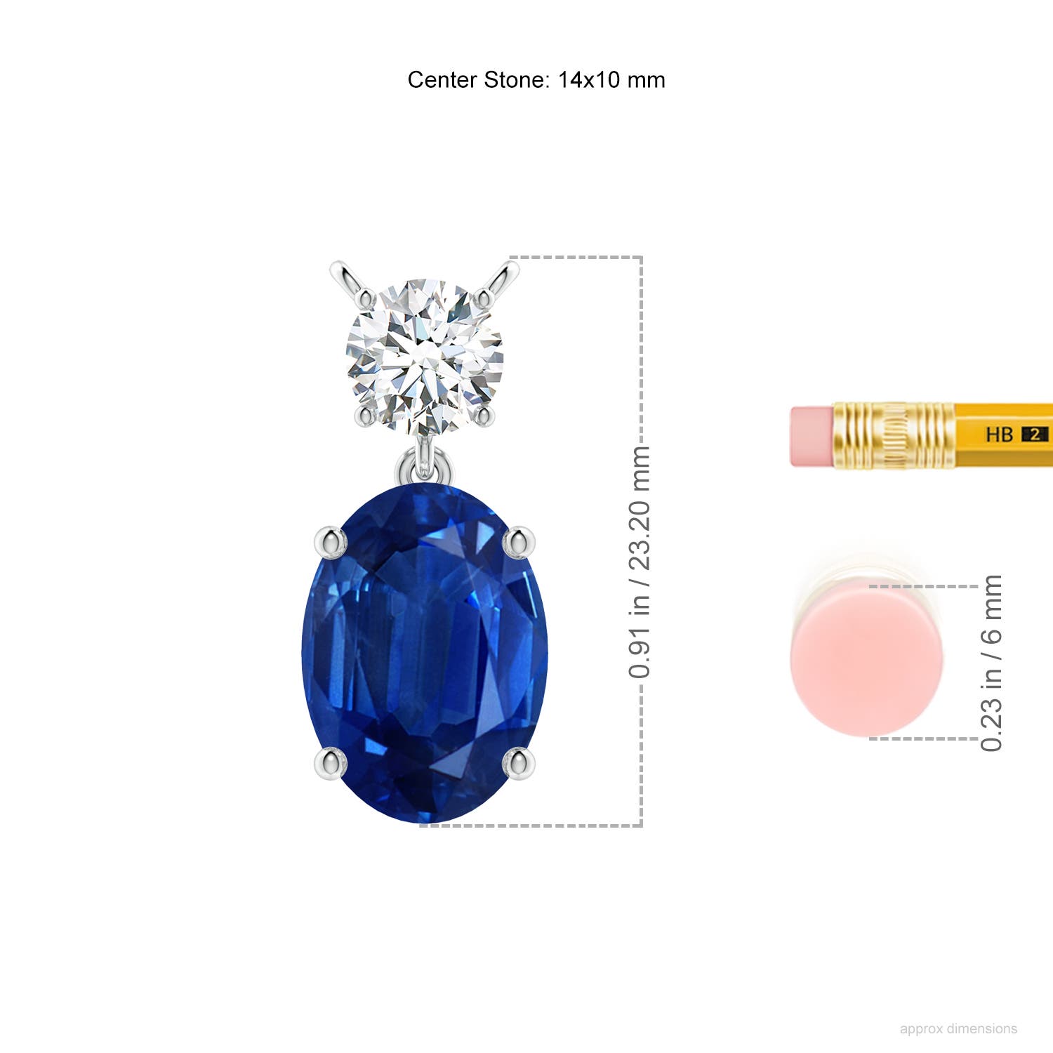 AAA - Blue Sapphire / 7.75 CT / 18 KT White Gold