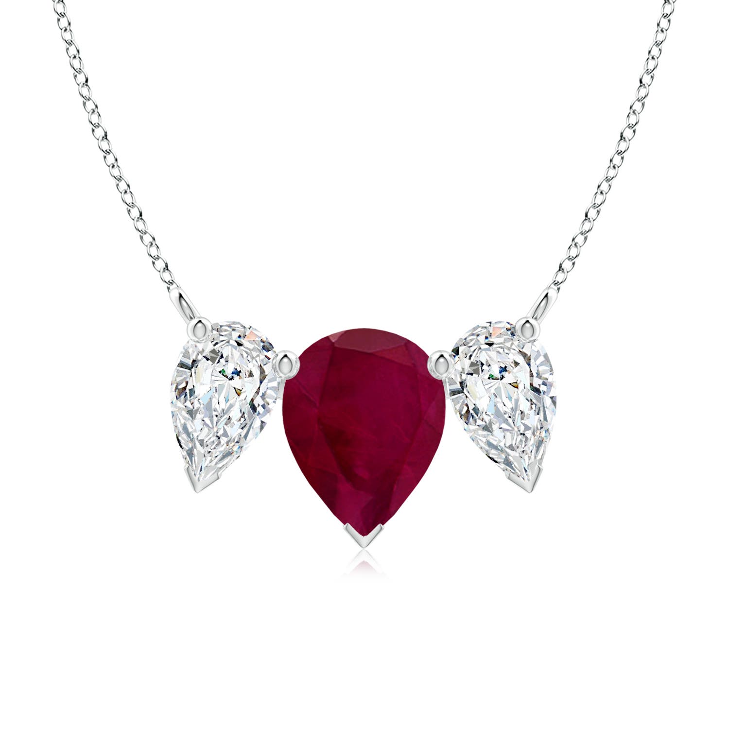 A - Ruby / 5.1 CT / 18 KT White Gold