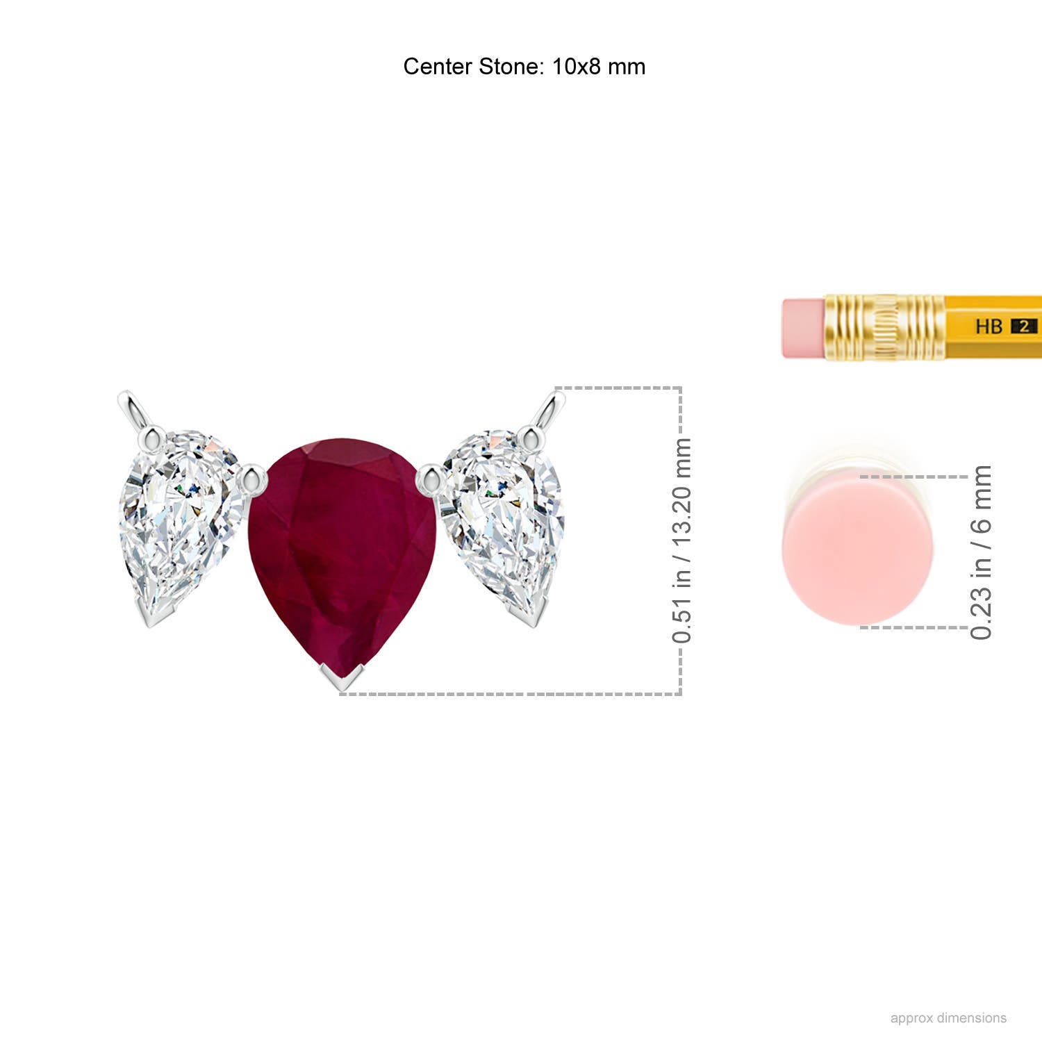 A - Ruby / 5.1 CT / 18 KT White Gold