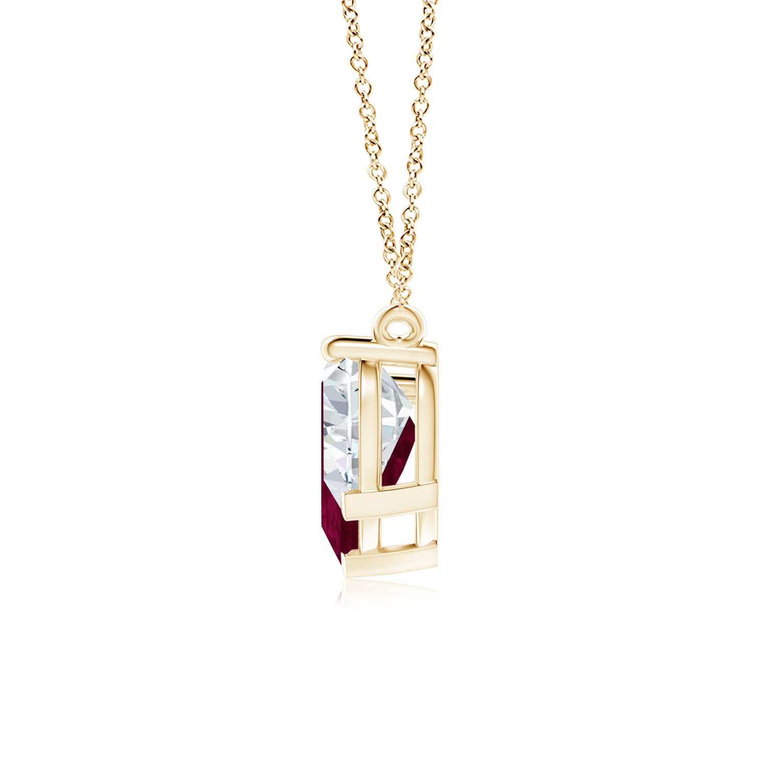 A - Ruby / 5.1 CT / 18 KT Yellow Gold