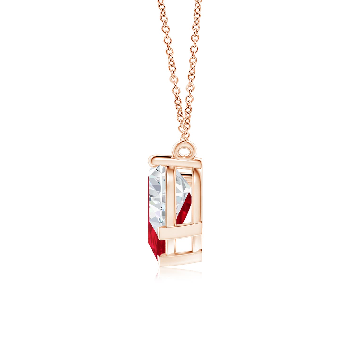 AAA - Ruby / 5.1 CT / 18 KT Rose Gold