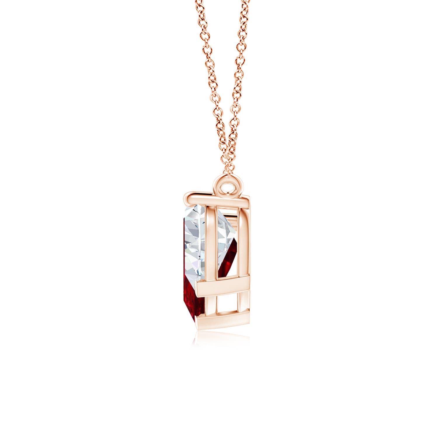 AAAA - Ruby / 5.1 CT / 18 KT Rose Gold