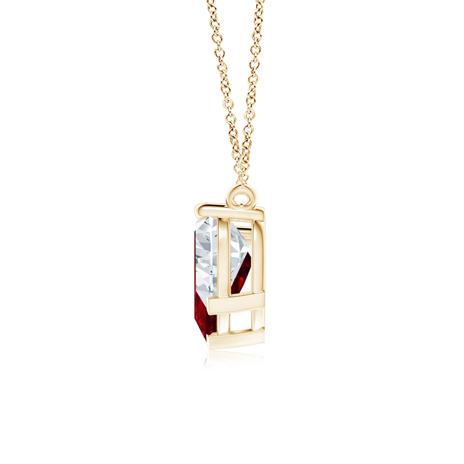 AAAA - Ruby / 5.1 CT / 18 KT Yellow Gold