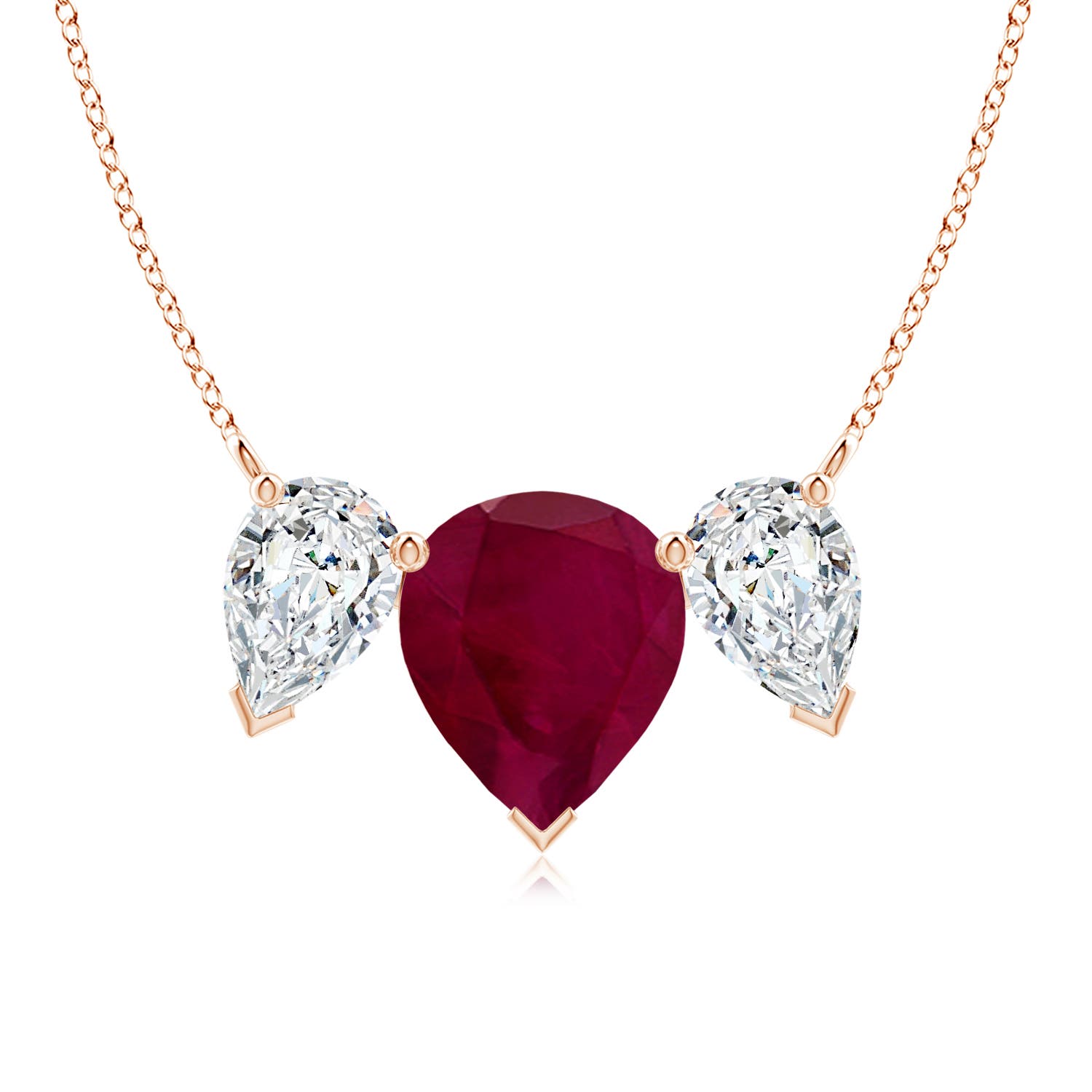 A - Ruby / 8 CT / 18 KT Rose Gold