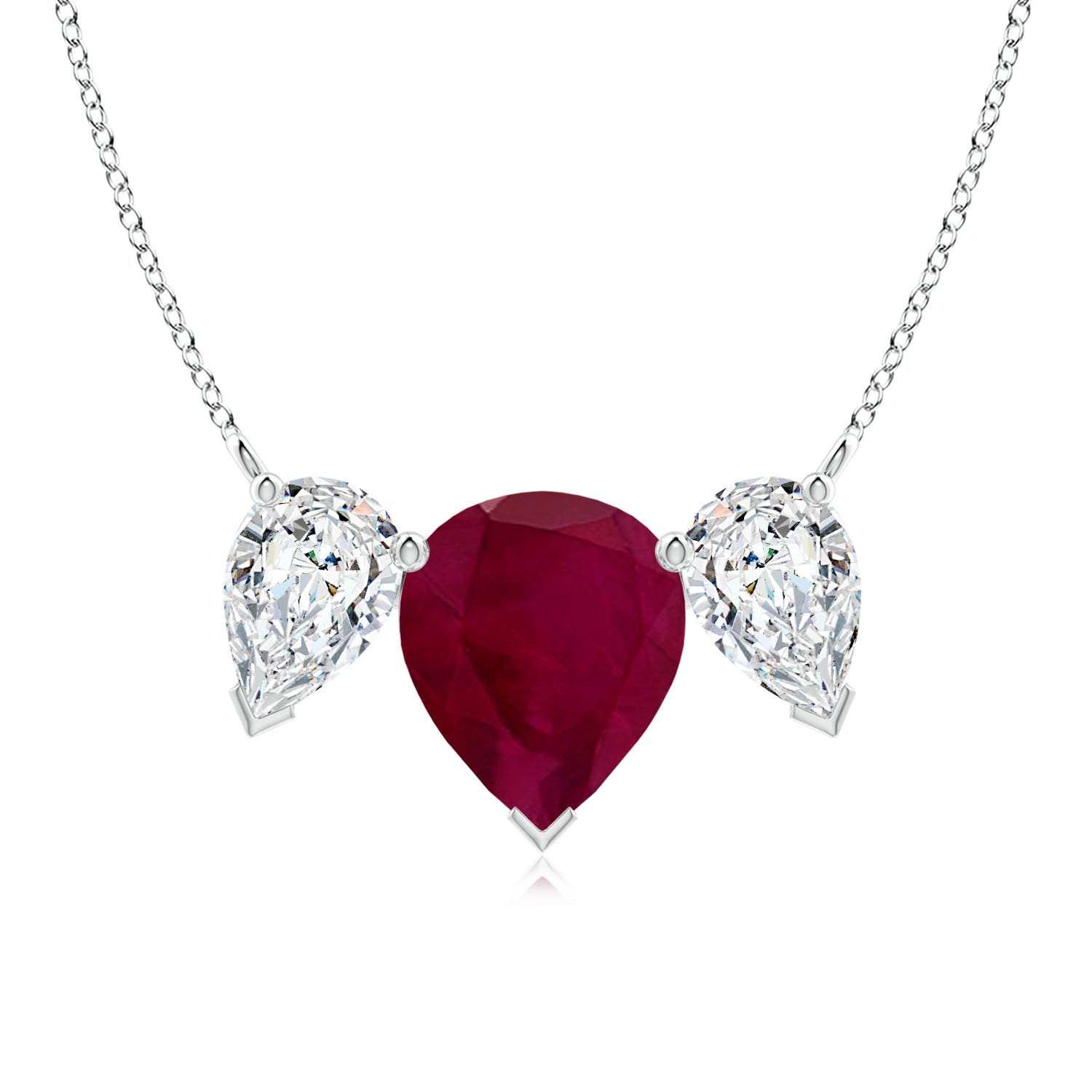 A - Ruby / 8 CT / 18 KT White Gold