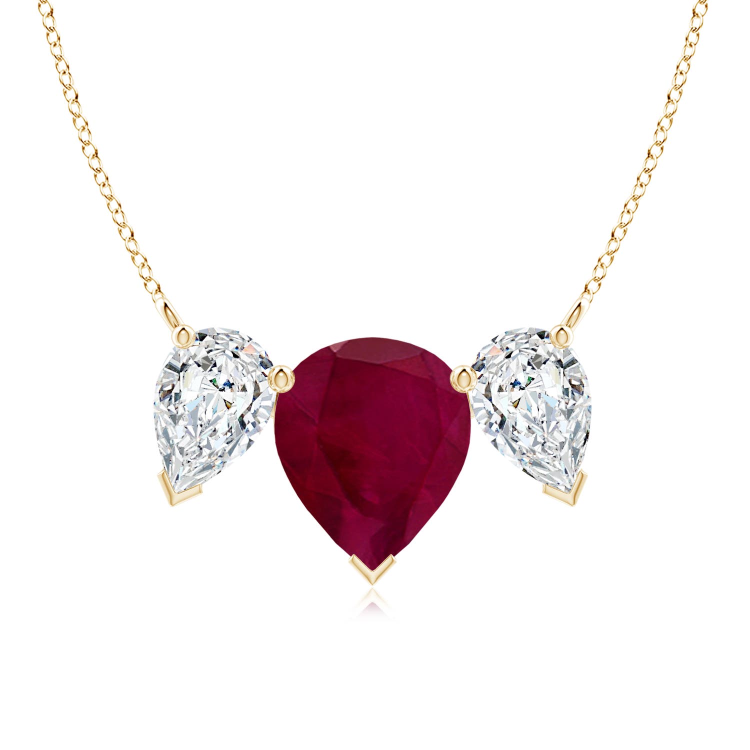 A - Ruby / 8 CT / 18 KT Yellow Gold