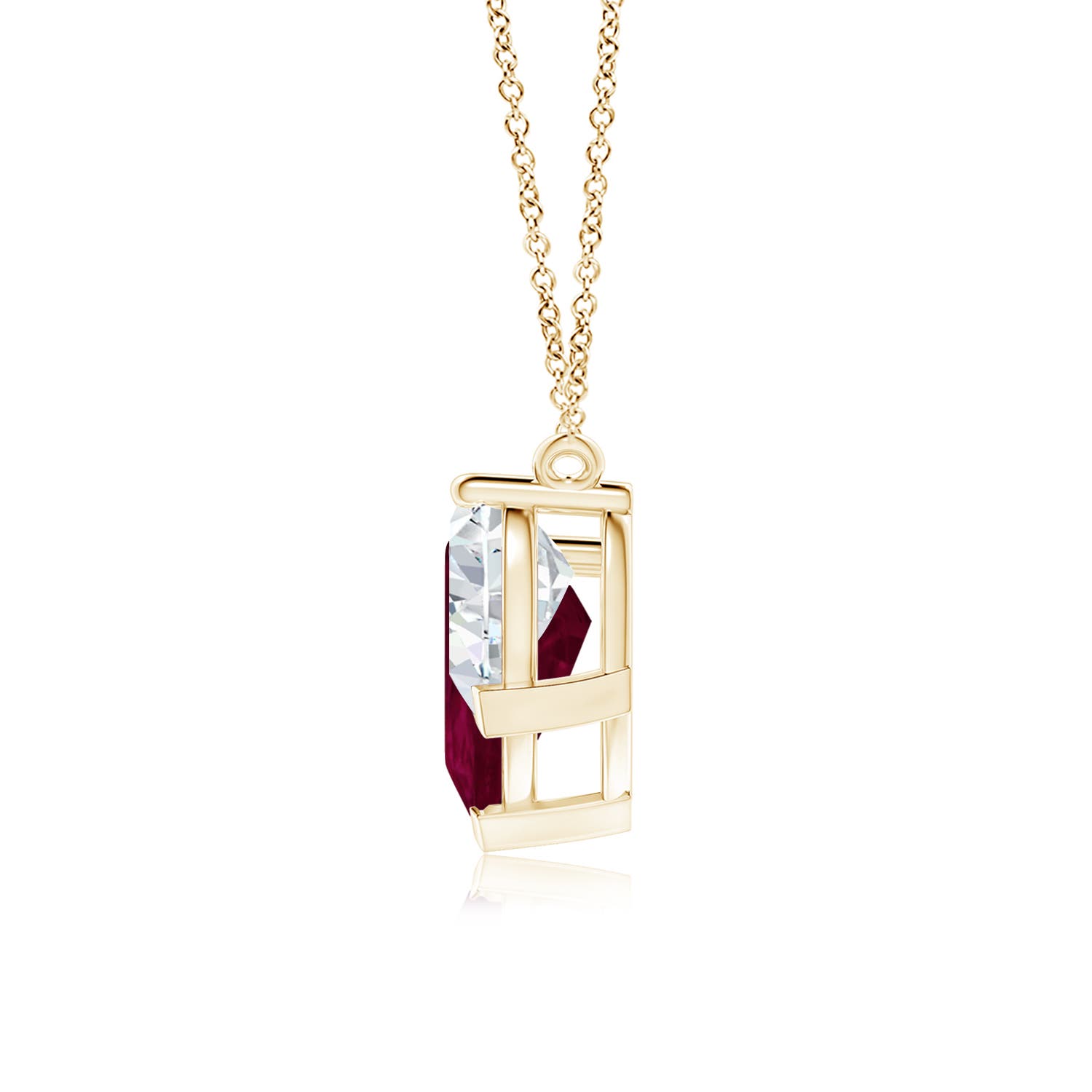 A - Ruby / 8 CT / 18 KT Yellow Gold