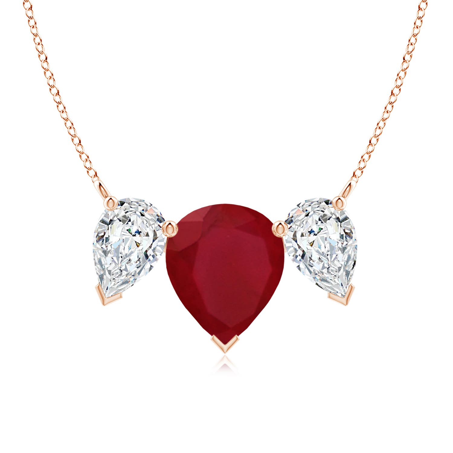 AA - Ruby / 8 CT / 18 KT Rose Gold