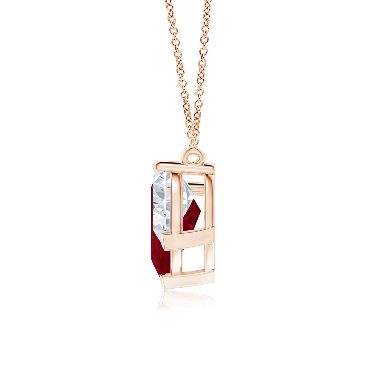 AA - Ruby / 8 CT / 18 KT Rose Gold