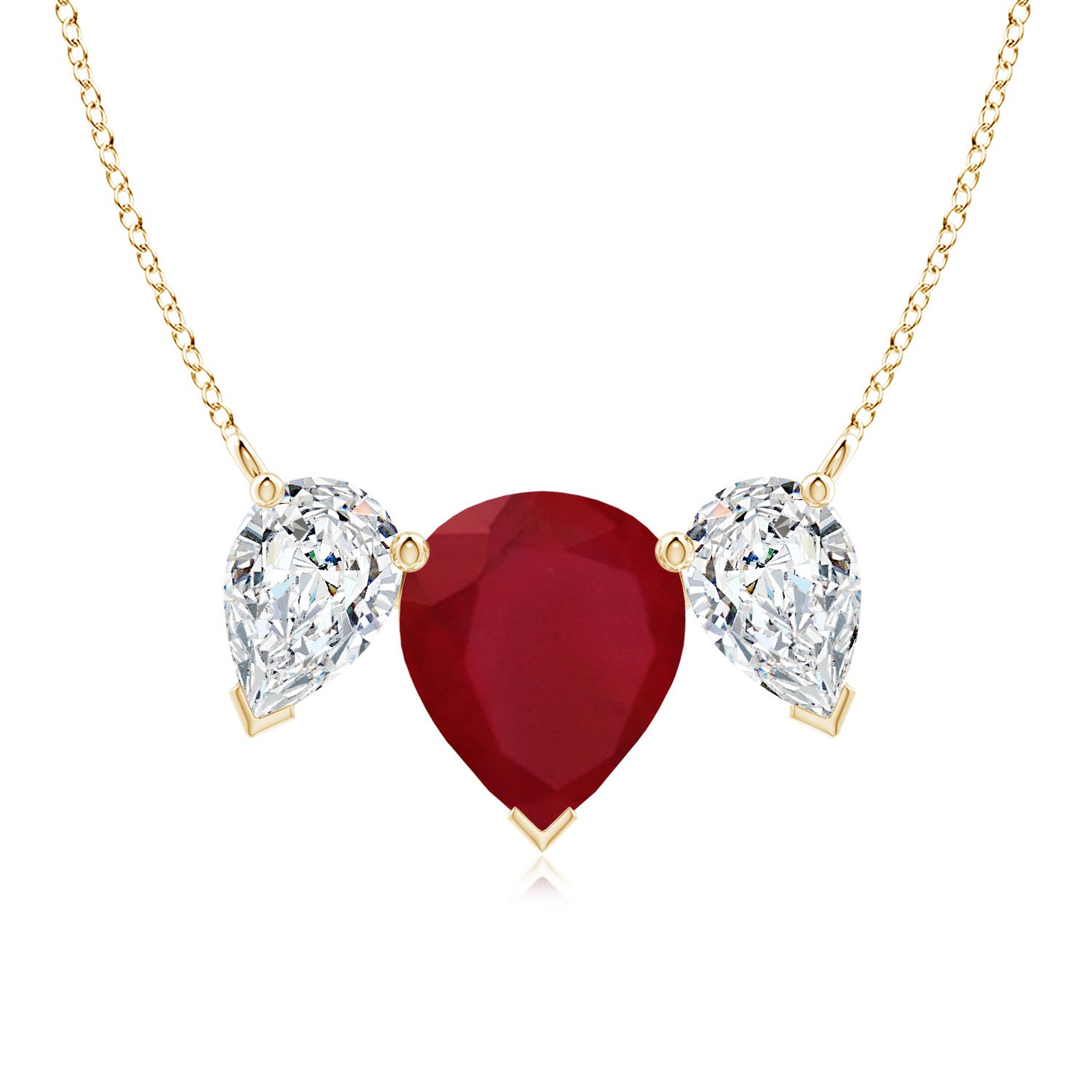 AA - Ruby / 8 CT / 18 KT Yellow Gold