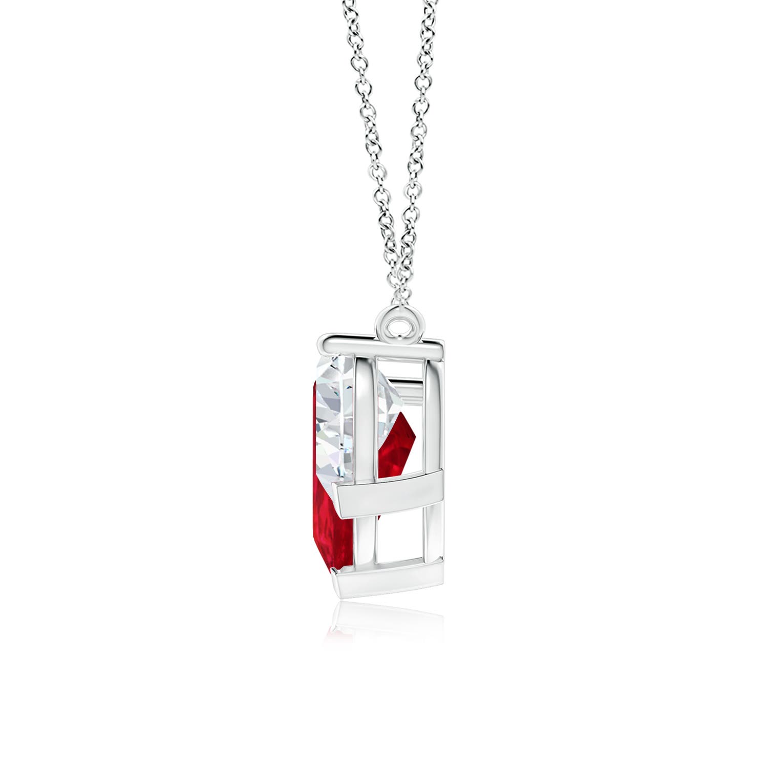 AAA - Ruby / 8 CT / 18 KT White Gold