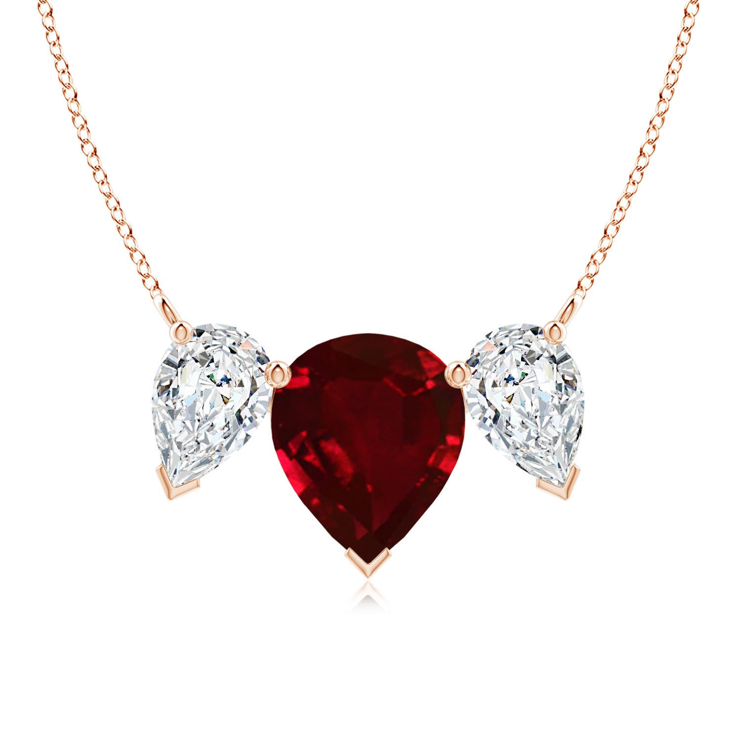 AAAA - Ruby / 8 CT / 18 KT Rose Gold