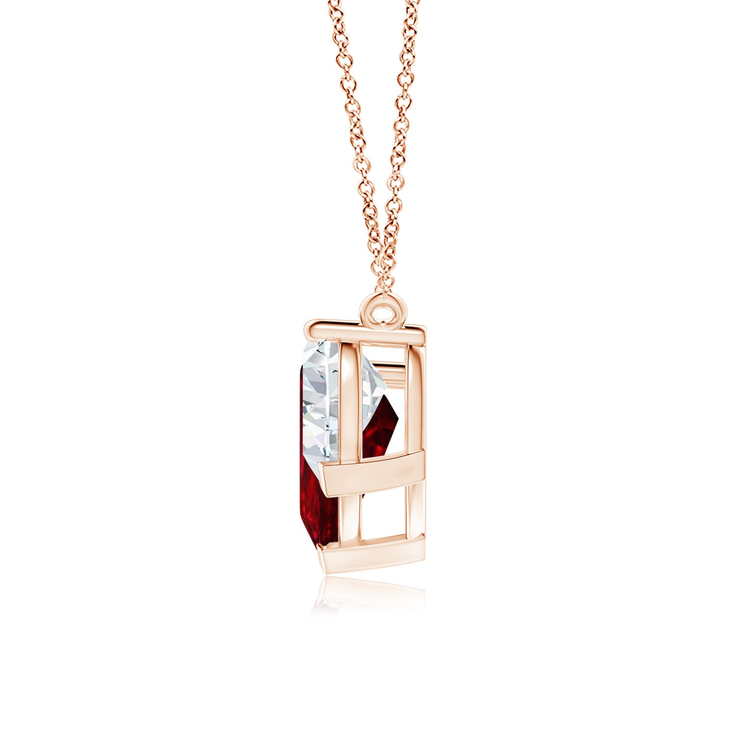 AAAA - Ruby / 8 CT / 18 KT Rose Gold