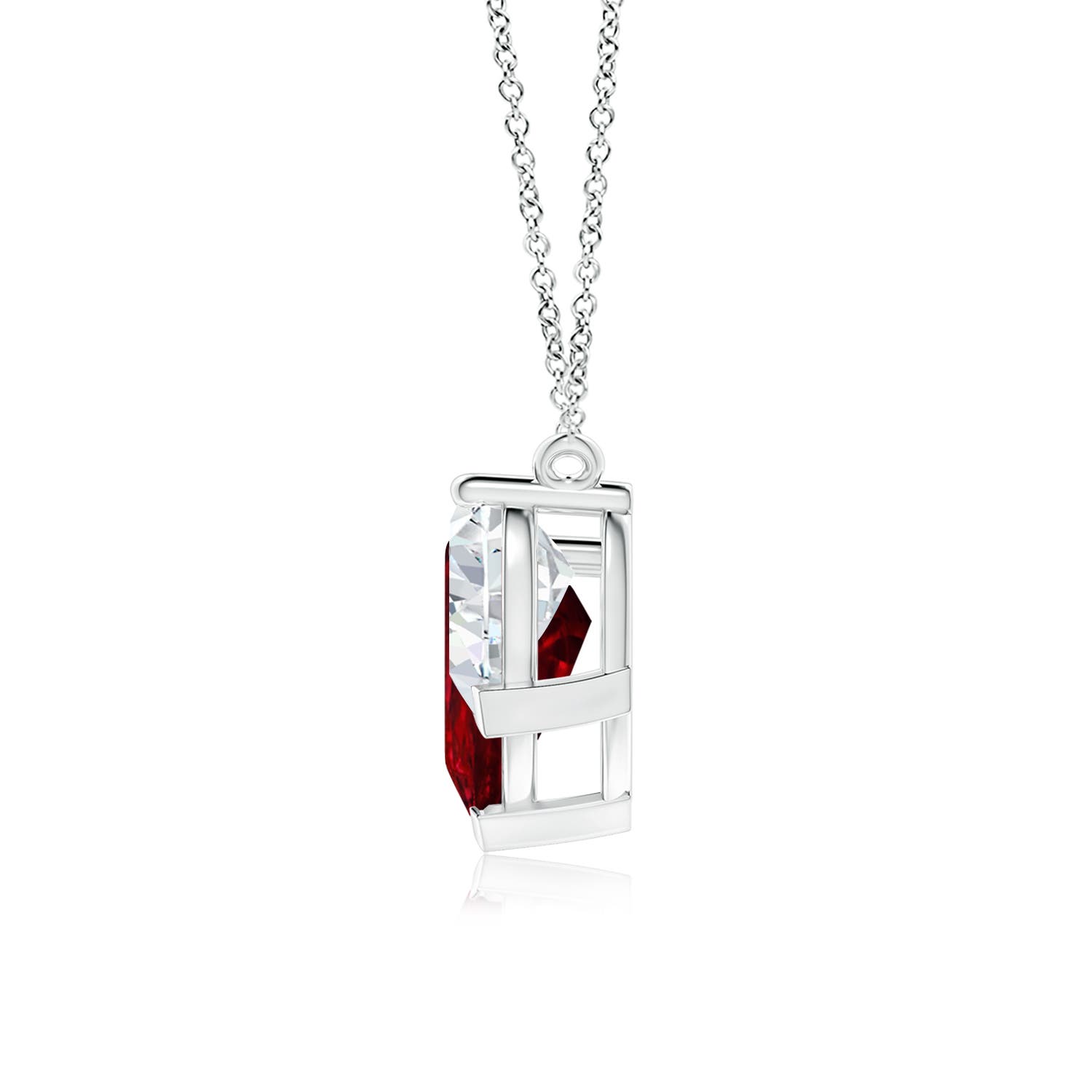 AAAA - Ruby / 8 CT / 18 KT White Gold