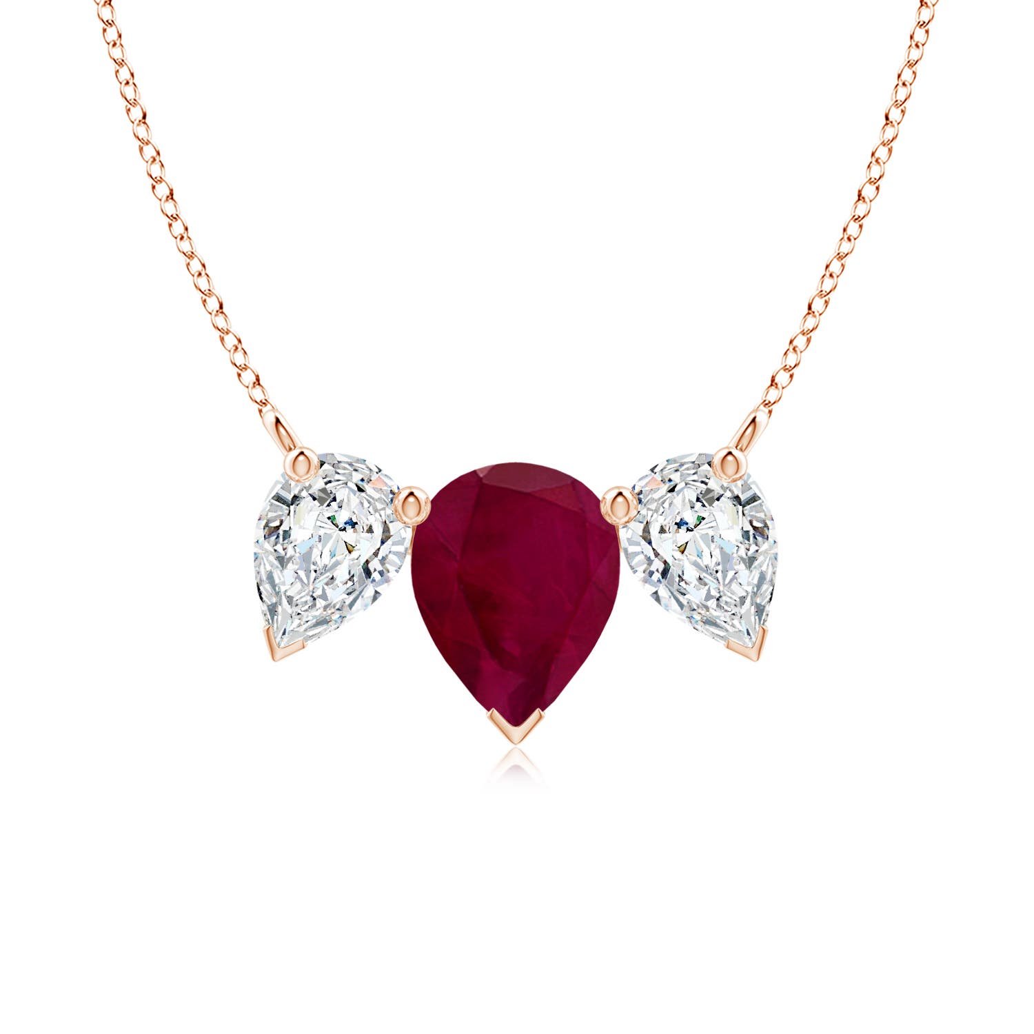 A - Ruby / 3.32 CT / 18 KT Rose Gold