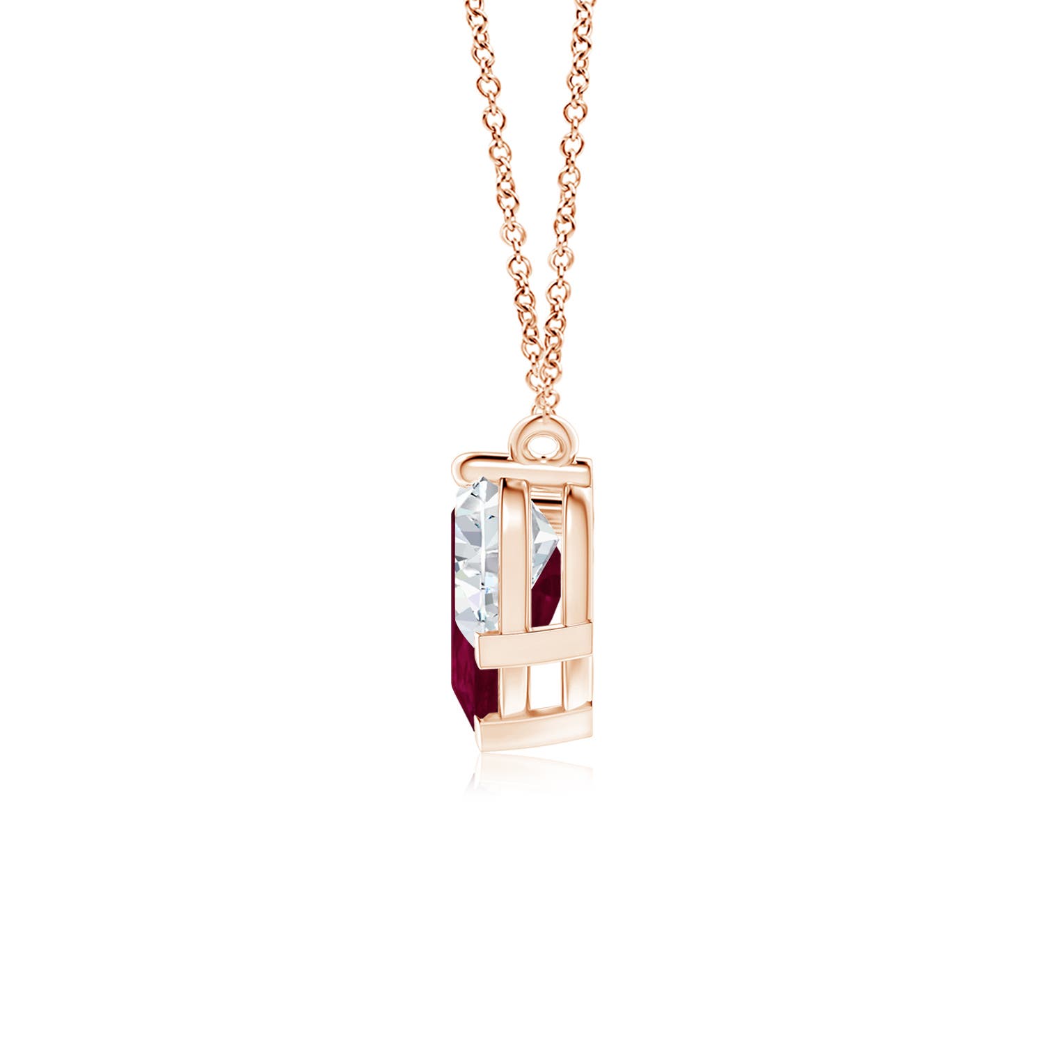 A - Ruby / 3.32 CT / 18 KT Rose Gold