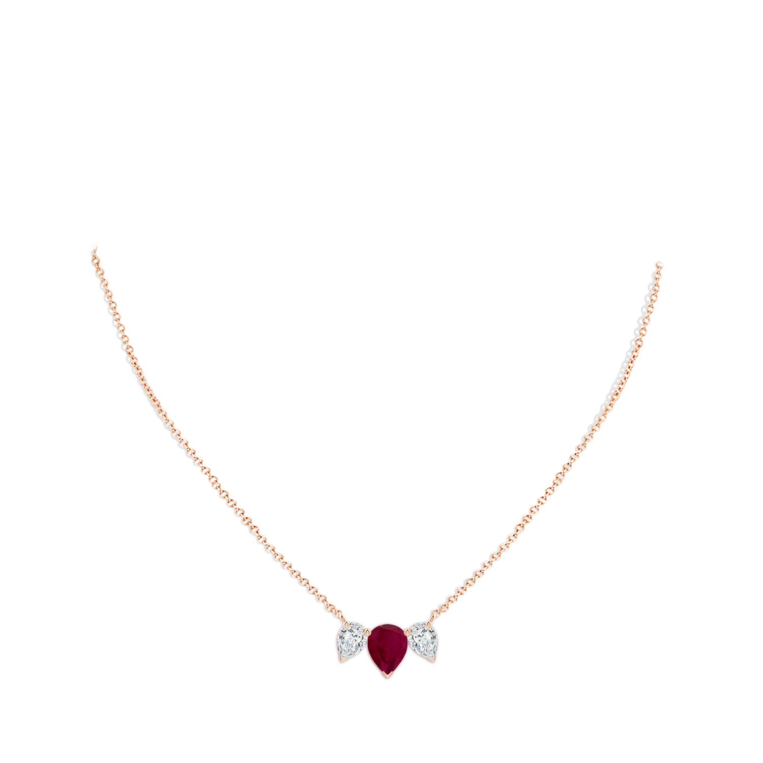 A - Ruby / 3.32 CT / 18 KT Rose Gold