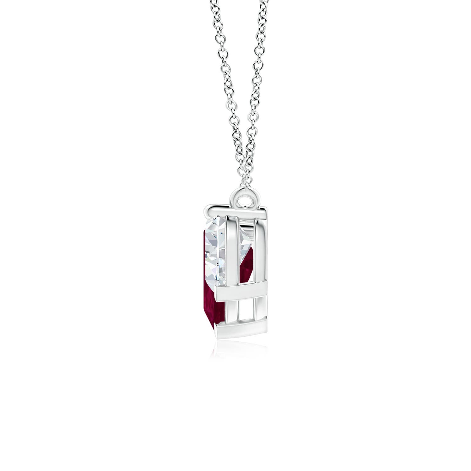 A - Ruby / 3.32 CT / 18 KT White Gold