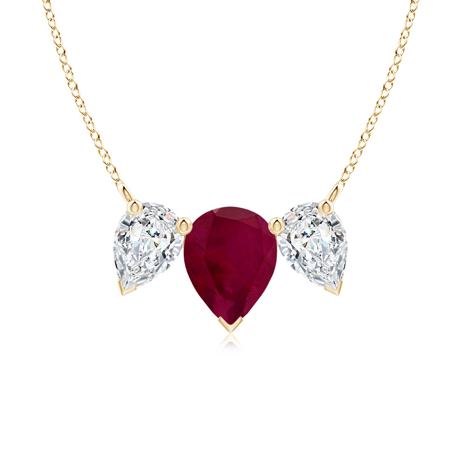 A - Ruby / 3.32 CT / 18 KT Yellow Gold