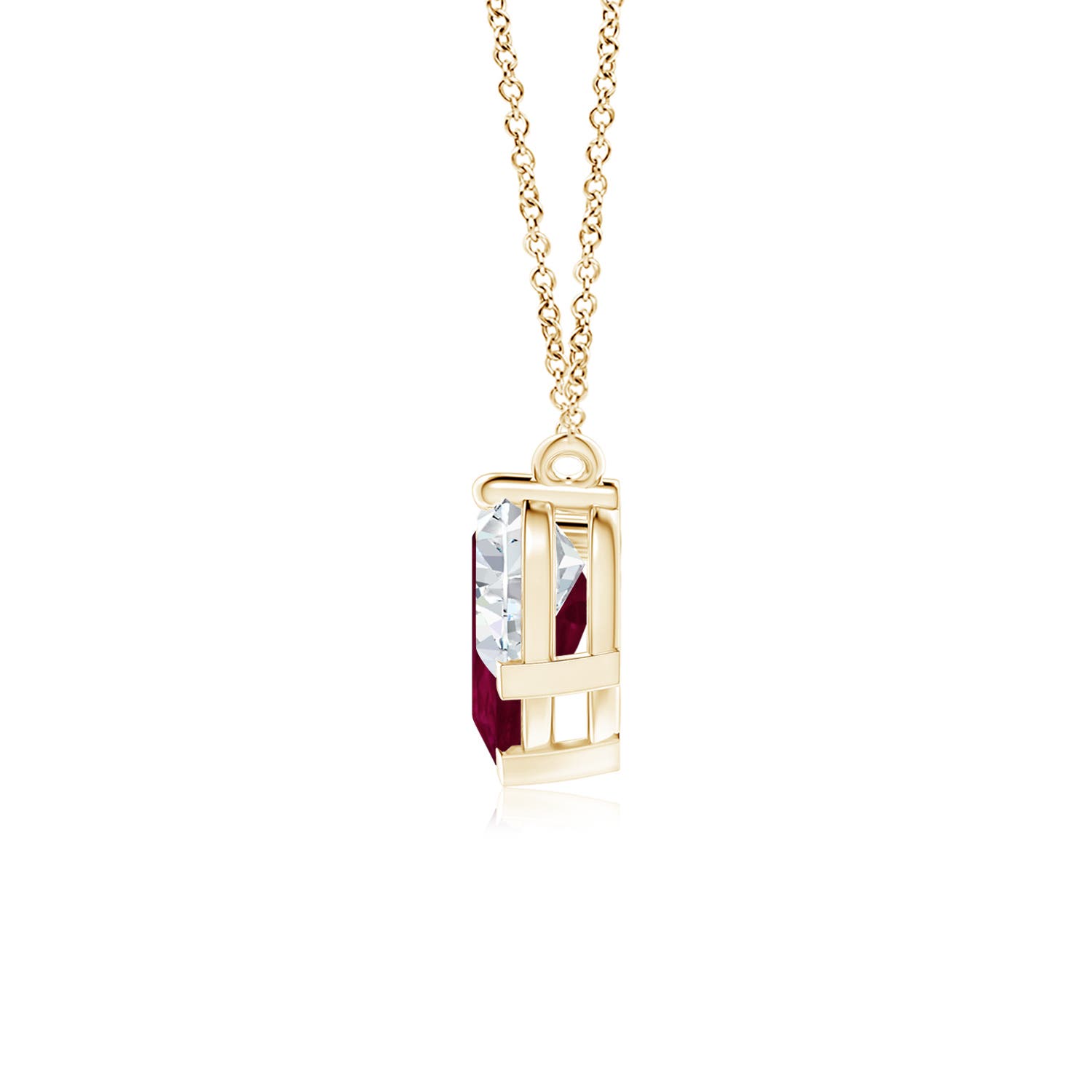 A - Ruby / 3.32 CT / 18 KT Yellow Gold