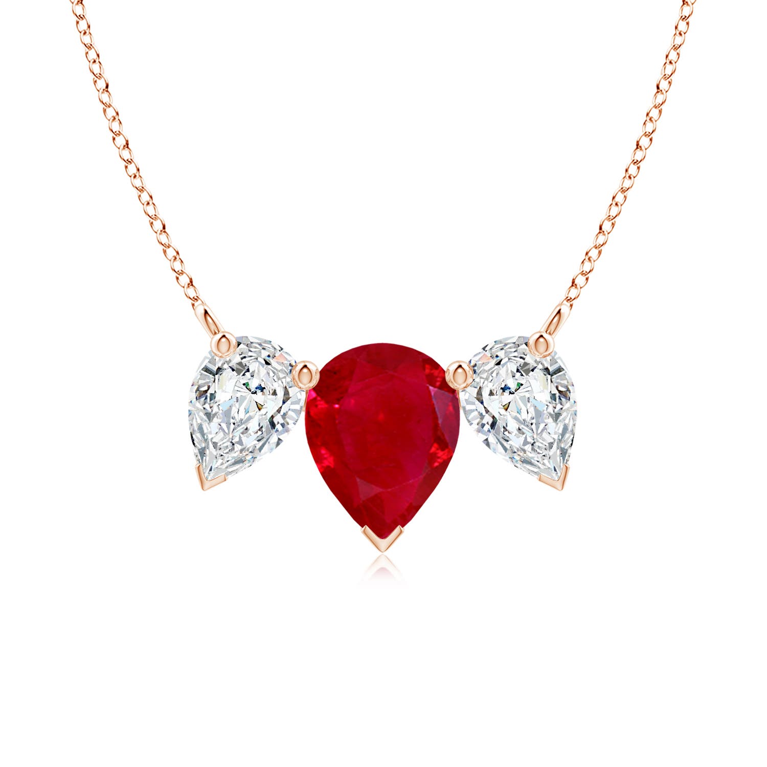 AAA - Ruby / 3.32 CT / 18 KT Rose Gold